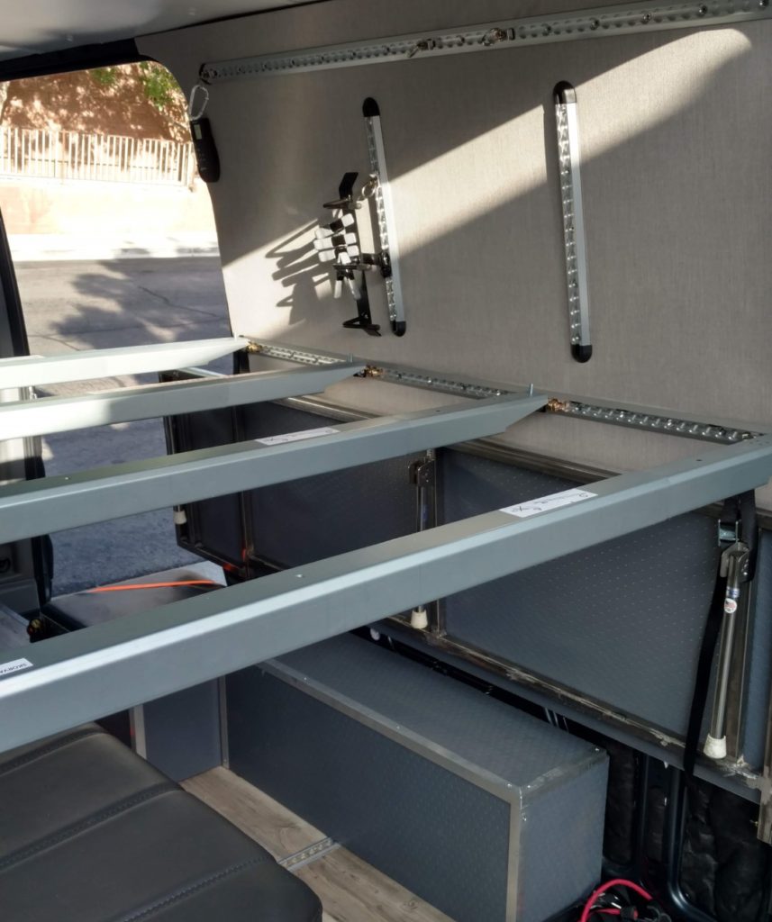 Sprinter Van DIY 3 Panel Platform Bed On L Track