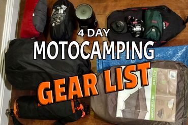 4 Day Motocamping Gear List