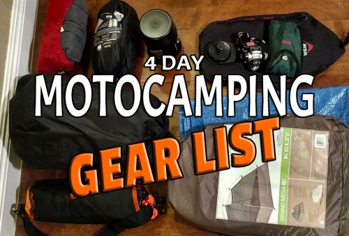 4 Day Motocamping Gear List | Live Like Pete