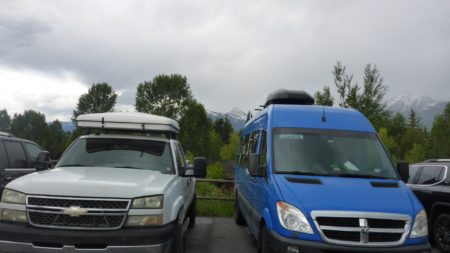 We were parked next to some other adventurers