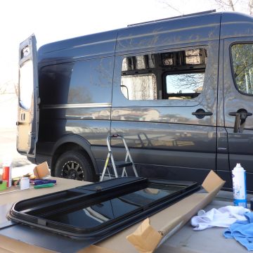 Installing CR Laurence Windows in Our Sprinter Van