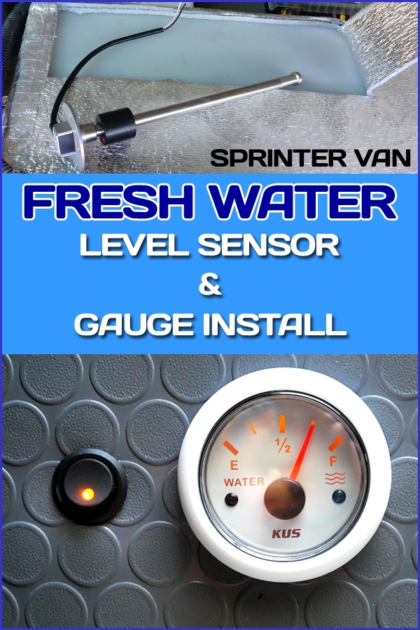 Fresh Water Tank Level Sensor and Gauge Install Live Like Pete