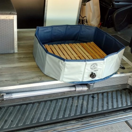 Sprinter Van Indoor Shower Enclosure & Pan Portable and Easy